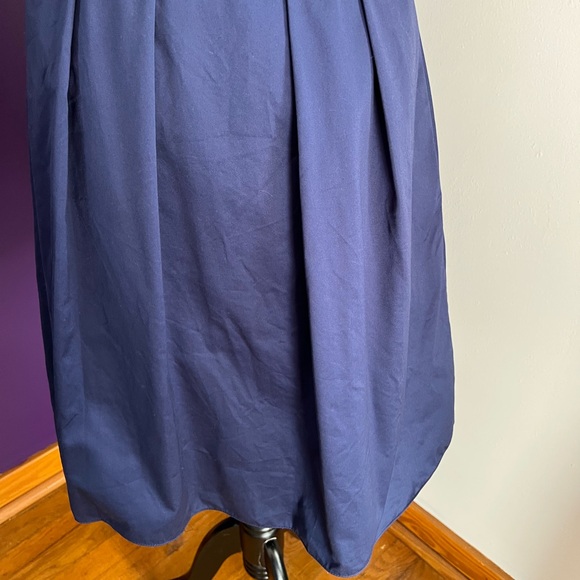 David’s Bridal Cotton Navy Blue Dress - Picture 4 of 8